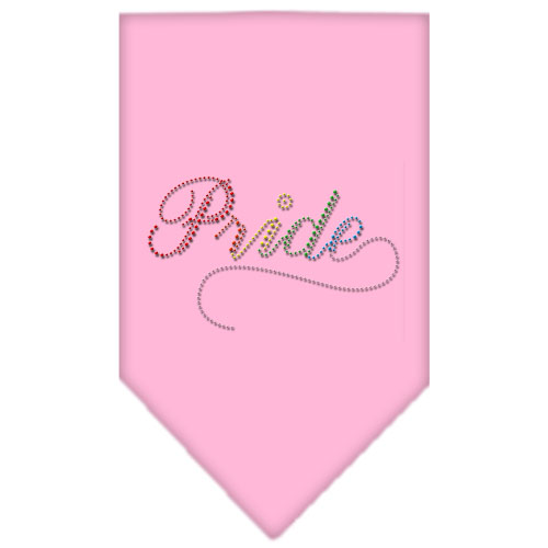 Pride Rhinestone Bandana Light Pink Large